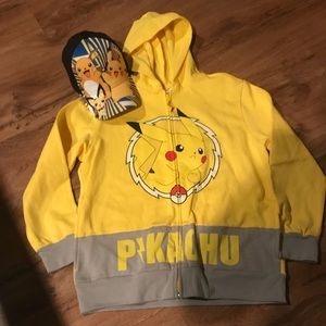 💋Pokémon zip hoodie & hat💋